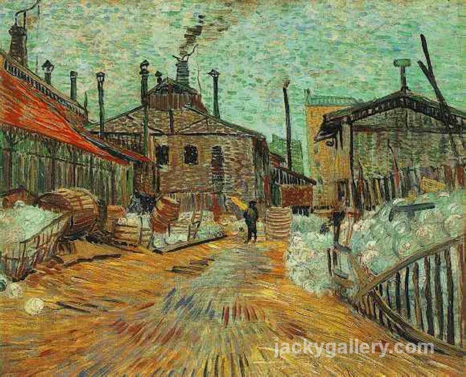 The Factory at Asnieres, Van Gogh painting